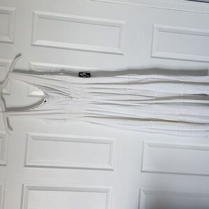 NWT Mlle Gabrielle Elegant White Dress 1X
